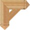 Ekena Millwork Traditional Arts & Crafts Rough Sawn Bracket, Western Red Cedar, 6"W x 20"D x 20"H BKT06X20X20TRA03RWR - alternate 4